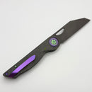 Hypercut Cretin Camo Carbon Handles w/ Black Timascus Pivot Collars & S45VN
