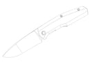 Custom Knife Factory FIF18 Tumbled Titanium Handles & M398 PRE ORDER