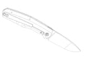 Custom Knife Factory FIF18 Tumbled Titanium Handles & M398 PRE ORDER