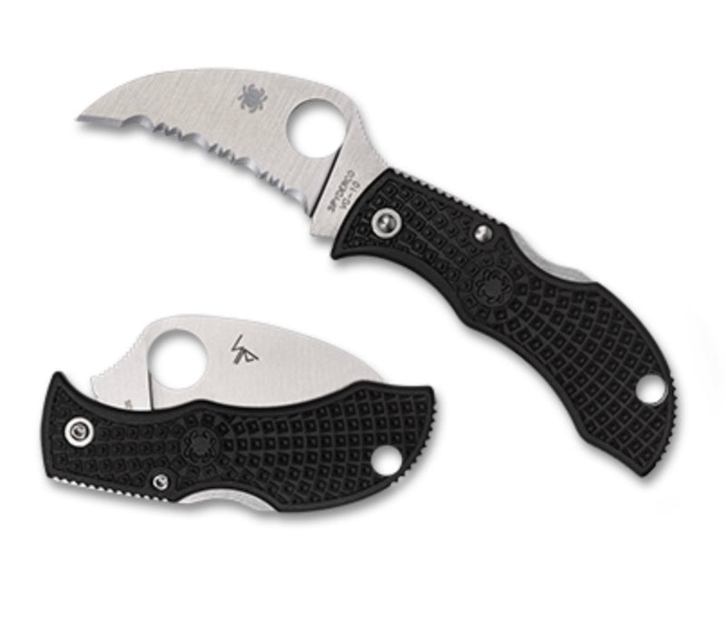 Spyderco Manbug Black FRN w/ VG-10 Serrated Hawkbill MBKHBS