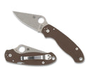 Spyderco Para 3 Brown G-10 Handles & 15V Sprint Run C223GPBN15V