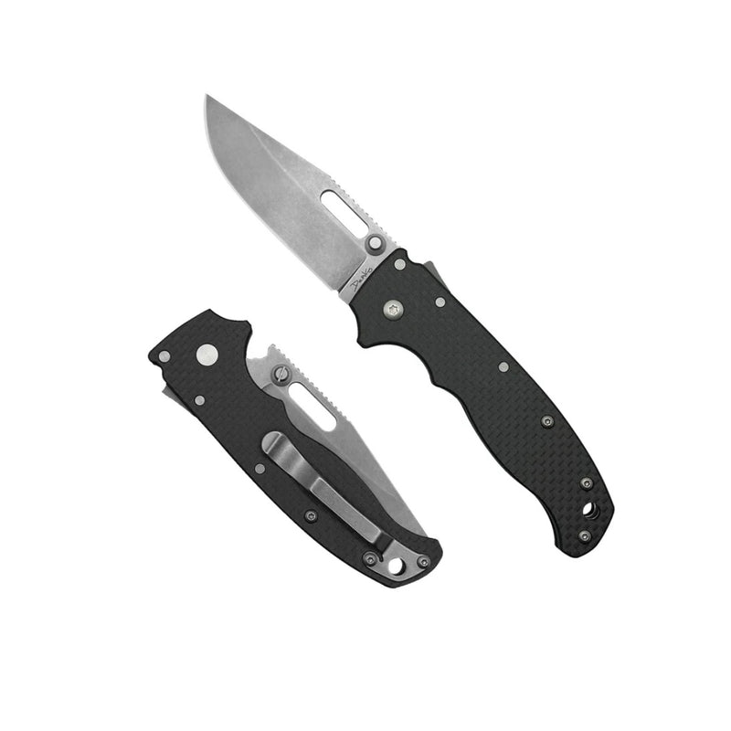 Demko AD20.5 D2 Clip Point & Carbon Fiber Handles