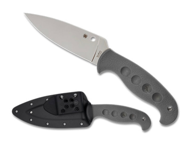 Spyderco Temperance Sprint Run w/ Cru-Wear & FRN Handle Fixed Blade FB05PGY