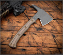 RMJ Tactical Pathfinder Tomahawk w/ Hyena Brown G-10 Handles & Tungsten Gray 80CRV2