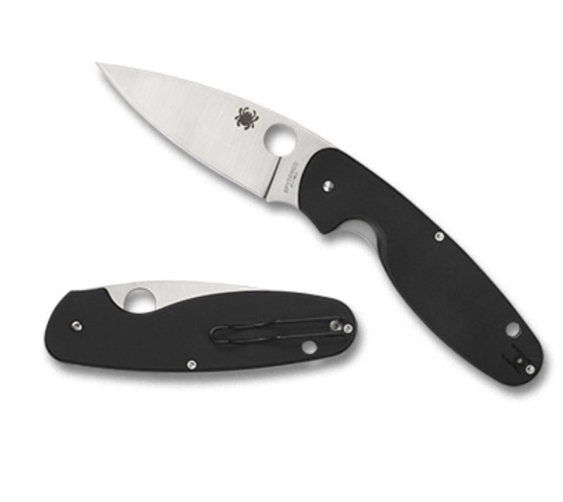 Discontinued Spyderco Emphasis Black G-10 Handles w/ 8Cr13MoV C245GP