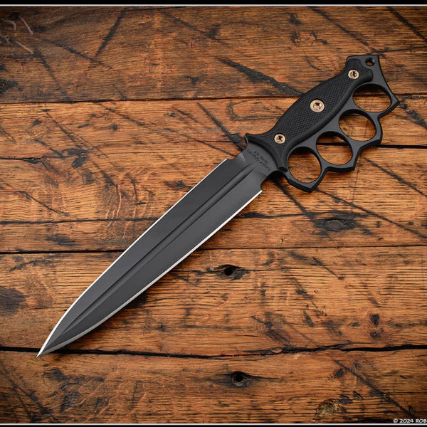 RMJ Tactical Lady Death Black G-10 & Black CPM-3V Fixed Blade ONE PER