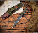 RMJ Tactical Trench Raider w/ Dirty Olive G-10 Scales & CPM-3V Fixed Blade