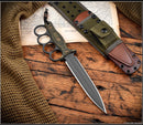 RMJ Tactical Trench Raider w/ Dirty Olive G-10 Scales & CPM-3V Fixed Blade