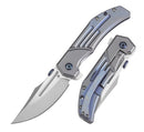 Kansept Knives JB Stout Orion Flipper Blue Titanium Handles & S35VN K1089A1