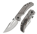 Kansept Knives JB Stout Orion Flipper Bronze Titanium Handles & S35VN K1089A2