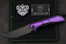 Poikilo Blade Anolis S2 w/ Purple Crystal Ti Handles & Pearlescent Stonewash M398