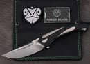 Poikilo Blade Orca Standard w/ Titanium Handles & Pearlescent Stonewash M398