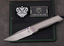 Poikilo Blade Salvator Standard 1 w/ Titanium Handles & Pearlescent Stonewash M398