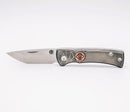 Chaves Knives Slip Joint w/ Tanto M390 & Half Rocked Titanium Handles w/ Copper Inlay