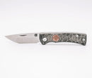 Chaves Knives Slip Joint w/ Tanto M390 & Full Rocked Titanium Handles w/ Copper Inlay