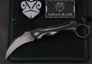 Poikilo Blade Thorny Devil w/ Titanium Black Fat Carbon Inlaid Handles & Pearlescent Stonewash M398