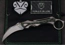 Poikilo Blade Thorny Devil w/ Titanium Green Fat Carbon Inlaid Handles & Pearlescent Stonewash M398