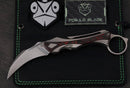 Poikilo Blade Thorny Devil w/ Titanium Red Fat Carbon Inlaid Handles & Pearlescent Stonewash M398