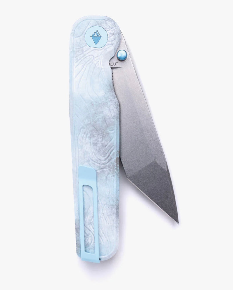 Tactile Knife Rockwall Thumbstud Icefall Topograohical w/ Tanto MagnaCut
