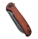 Civivi Chevalier Cuibourtia Wood & Damascus Button Lock Folder C20022-DS1
