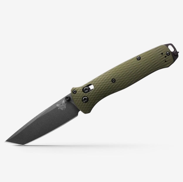 Benchmade Bailout Gray M4 Tanto & Olive Aluminum Scales 537GY-1