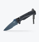 Benchmade Mini Adira Tempest Gray Grivory & Cerakote Blue Serrated MagnaCut 18065SBT-01