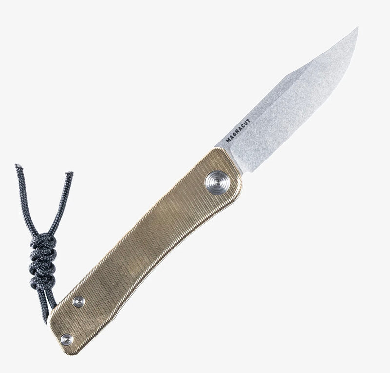 Tactile Turn Bexar w/ Milled Bronze Handles & Magnacut Slipjoint