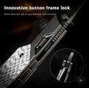 Remette RT Meteor Titanium Handles w/ Silver Carbon Fiber Inlays & DLC M390 RTPT-BD