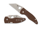 Spyderco MicroJimbo Brown G-10 & CPM-15V Sprint Run C264GPBN15V