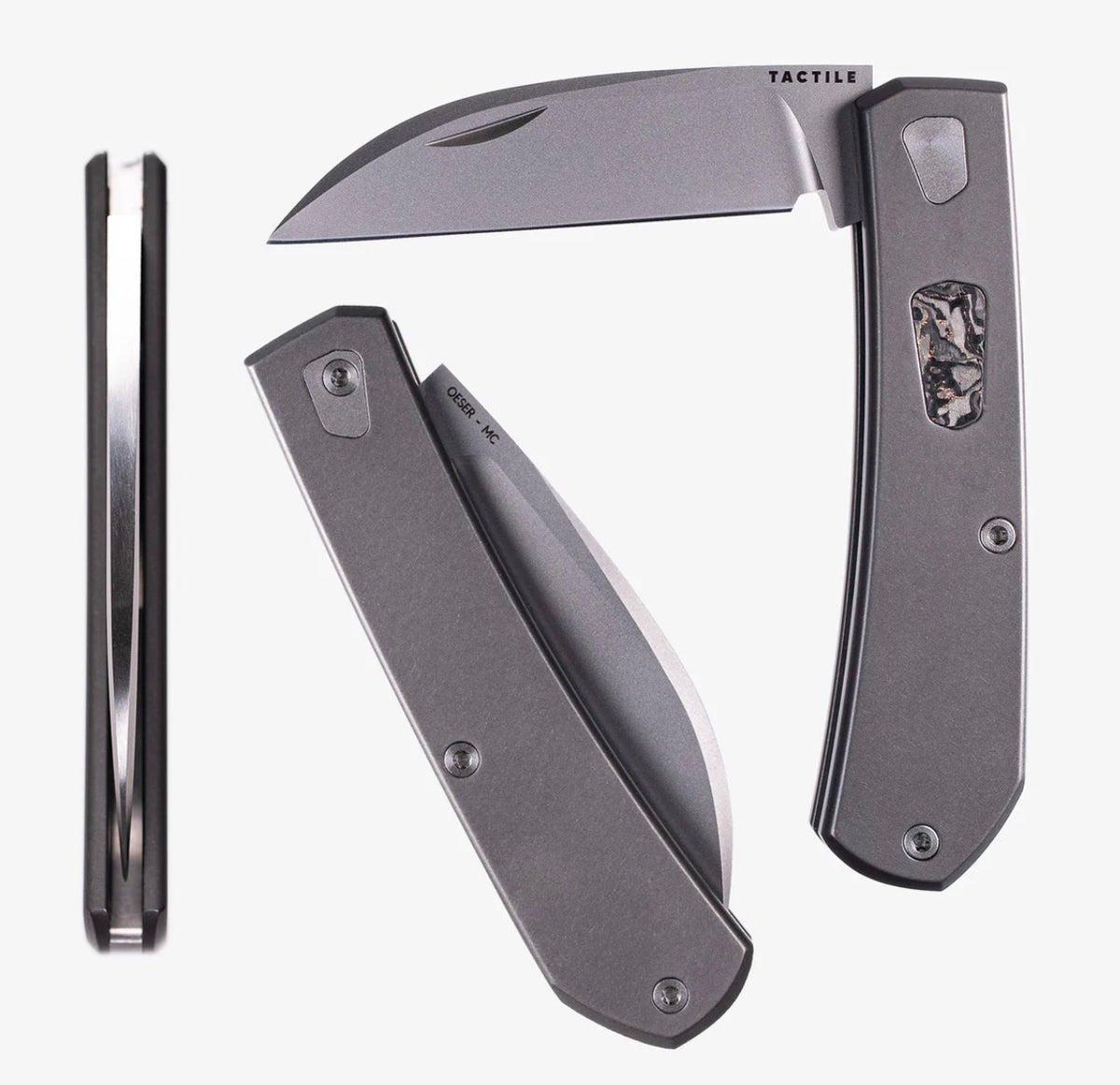 Tactile Knife Co Ranger Slipjoint Titanium Handle w/ Copper TechnoCarb