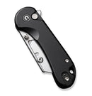 Civivi Elementum Utility Button Lock Knife w/ Black Aluminum Handles C23039B-1