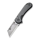 Civivi Elementum Utility Button Lock Knife w/ Gray Aluminum Handles C23039B-4
