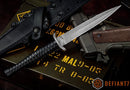 Defiant 7 Rook 6 Fixed Blade w/ Solid Titanium Handle & 204P Dagger