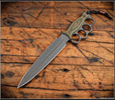RMJ Tactical Lady Death Dirty Olive G-10 & CPM-3V Fixed Blade ONE PER HOUSEHOLD