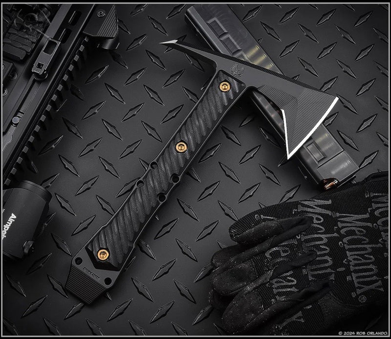 RMJ Dvalinn Tomahawk Graphite Black Cerakote w/ Black G-10 Handles