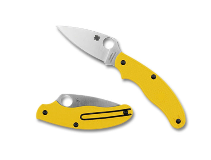 Spyderco UK Penknife Salt Yellow FRN & MagnaCut Slip Joint Non Locking C94PYL