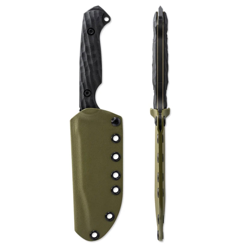 Toor Knives Crewman Bomber Black G-10 Handles w/ Cruwear Fixed Blade