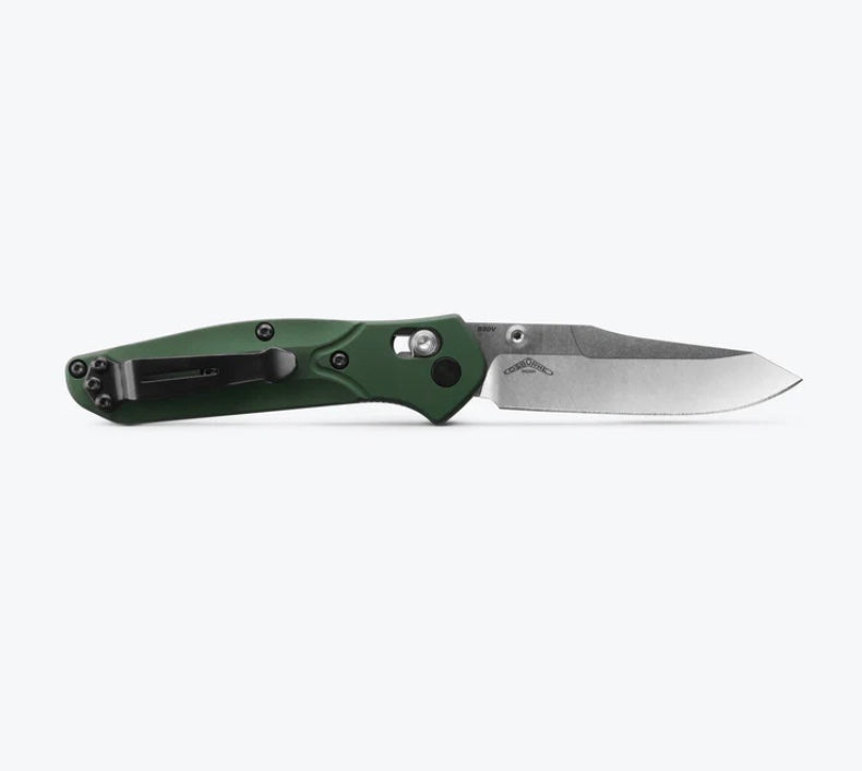 Benchmade Mini Osborne Green Aluminum Handles & S30V 945