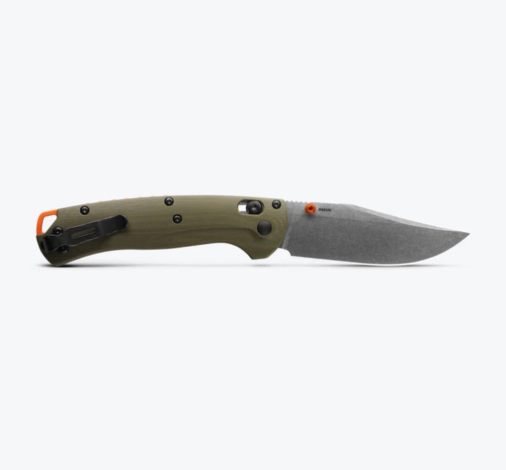 Benchmade Taggedout OD Green G-10 Handles & S45VN 15536