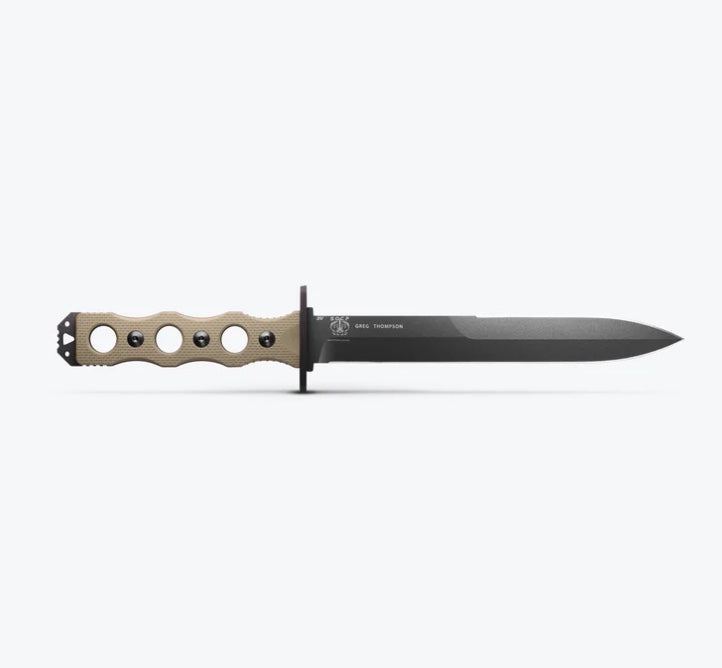 Benchmade SOCP Tan G-10 Handles w/ 3V Fixed Blade 185BK-1