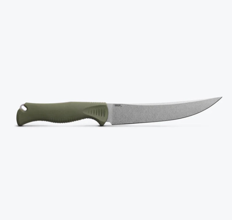 Benchmade Meatcrafter Dark Olive Santoprene Handles w/ 6" CPM154 Fixed Blade 15500-04