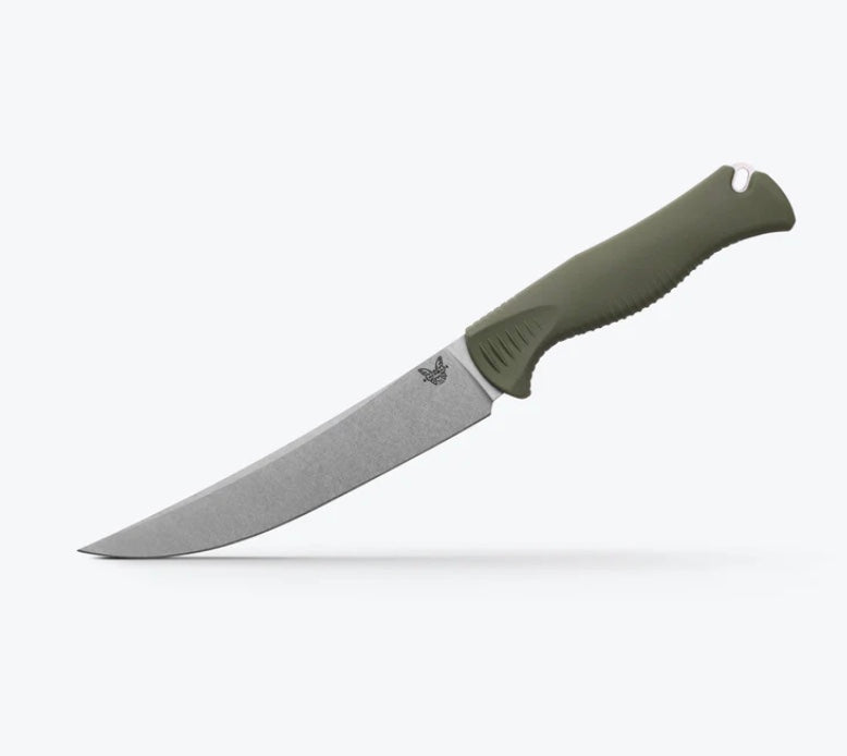 Benchmade Meatcrafter Dark Olive Santoprene Handles w/ 6" CPM154 Fixed Blade 15500-04