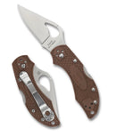 Discontinued Spyderco BYRD Robin 2 Lightweight Brown FRN & 8Cr13MoV BY10PBN2