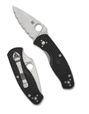 Discontinued Spyderco Persistence Lightweight Black FRN & Spyderedge 8Cr13MoV C136SBK