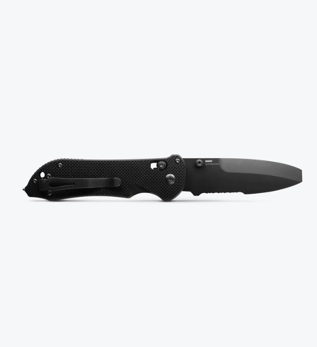 Benchmade Triage Black G-10 & Black N680 w/ Rescue Hook 916SBK