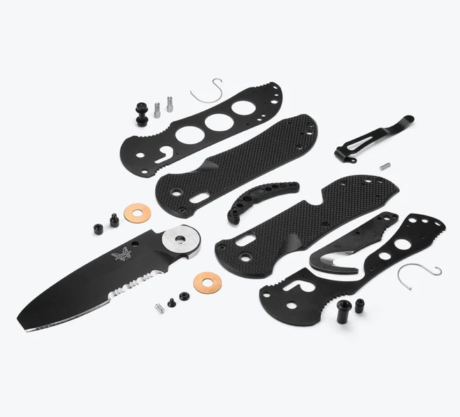 Benchmade Triage Black G-10 & Black N680 w/ Rescue Hook 916SBK