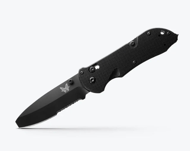 Benchmade Triage Black G-10 & Black N680 w/ Rescue Hook 916SBK