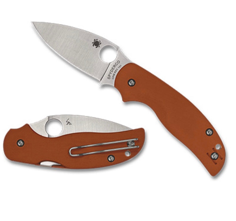 Spyderco Sage 5 Burnt Orange G-10 Scales w/ Rex-121 C123GBORP