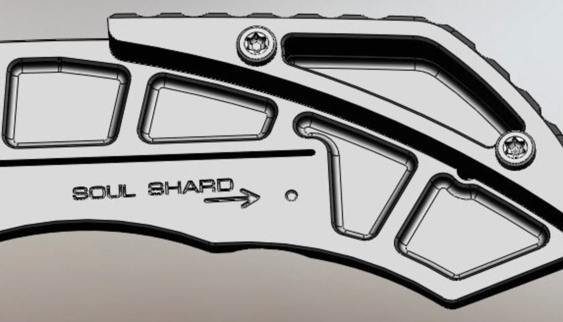 Custom Knife Factory & Rotten Design EVO 1.1 Blackwash Ti Handles w/ M