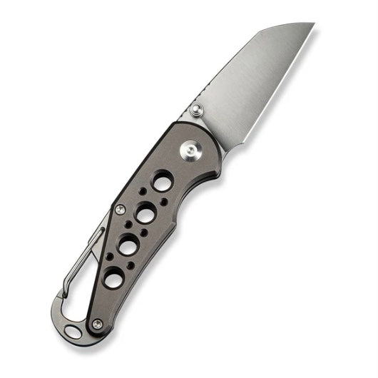 Civivi Pragma Gray Aluminum Handles w/ SS Carabiner/Bottle Opener & Satin Nitro-V C23062B-2